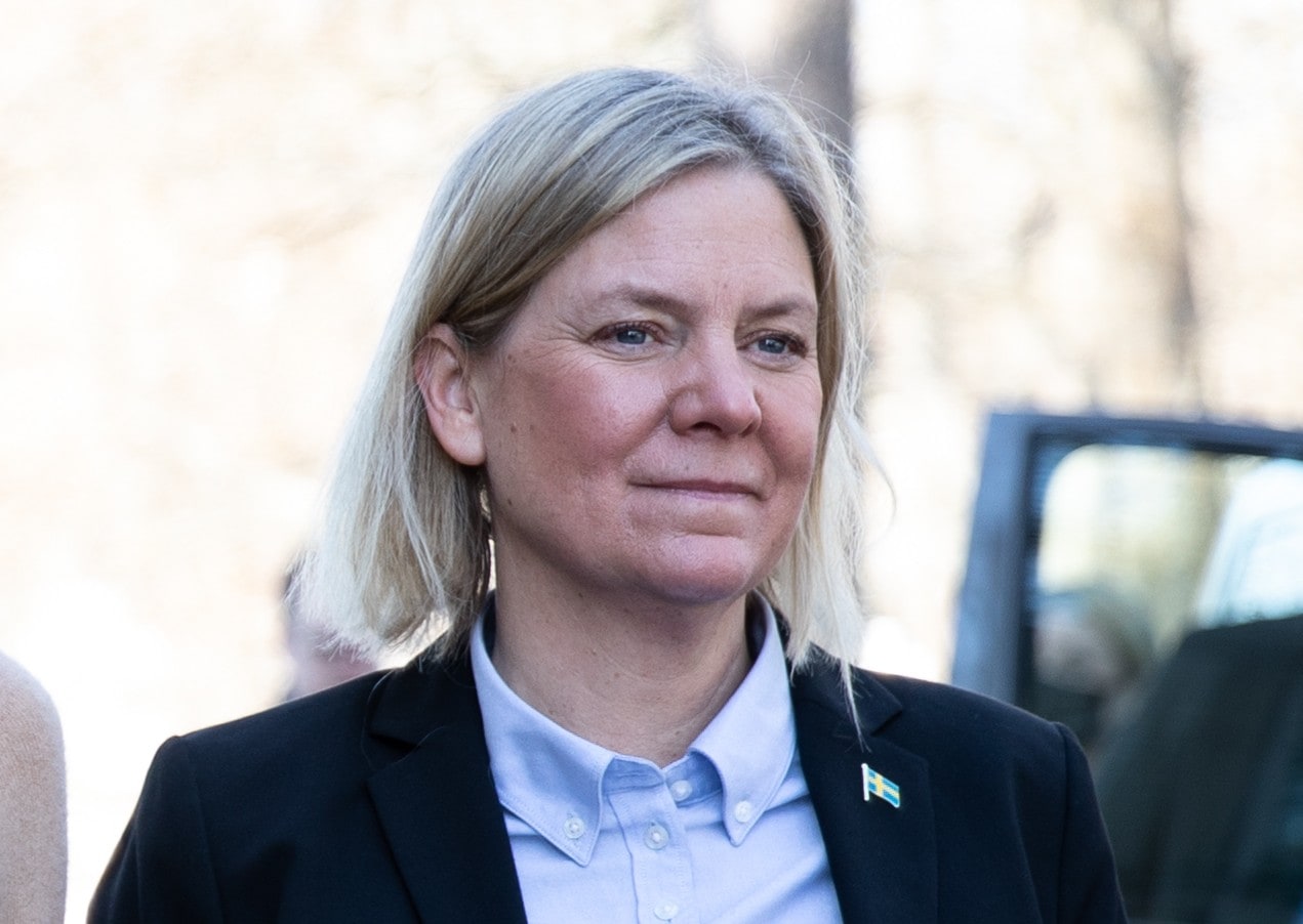 Magdalena Andersson during a visit to Helsinki in March 2022.