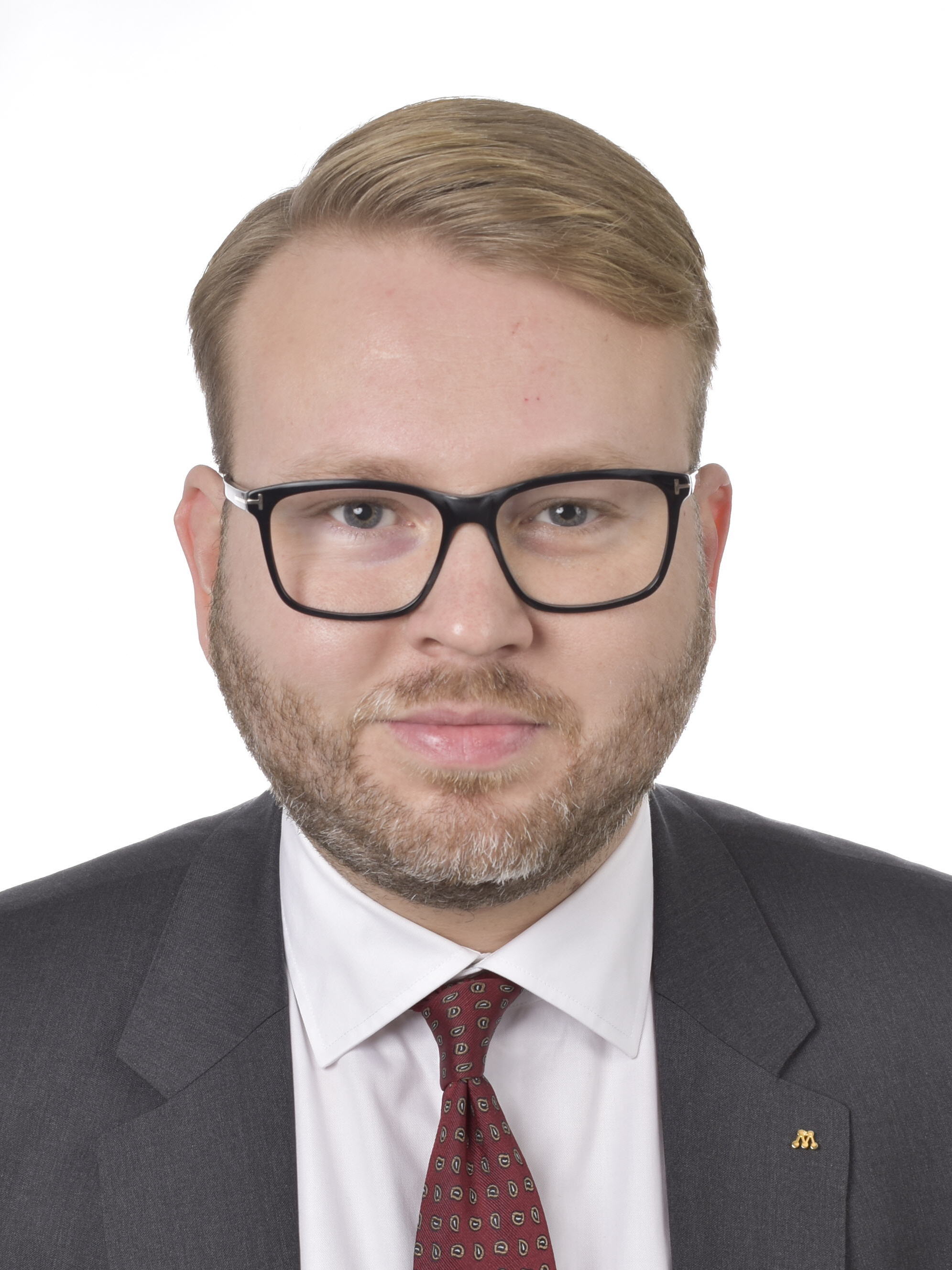 Viktor Wärnick, chair of the Swedish Parliament's Social Insurance Committee, in an official parliamentary portrait.