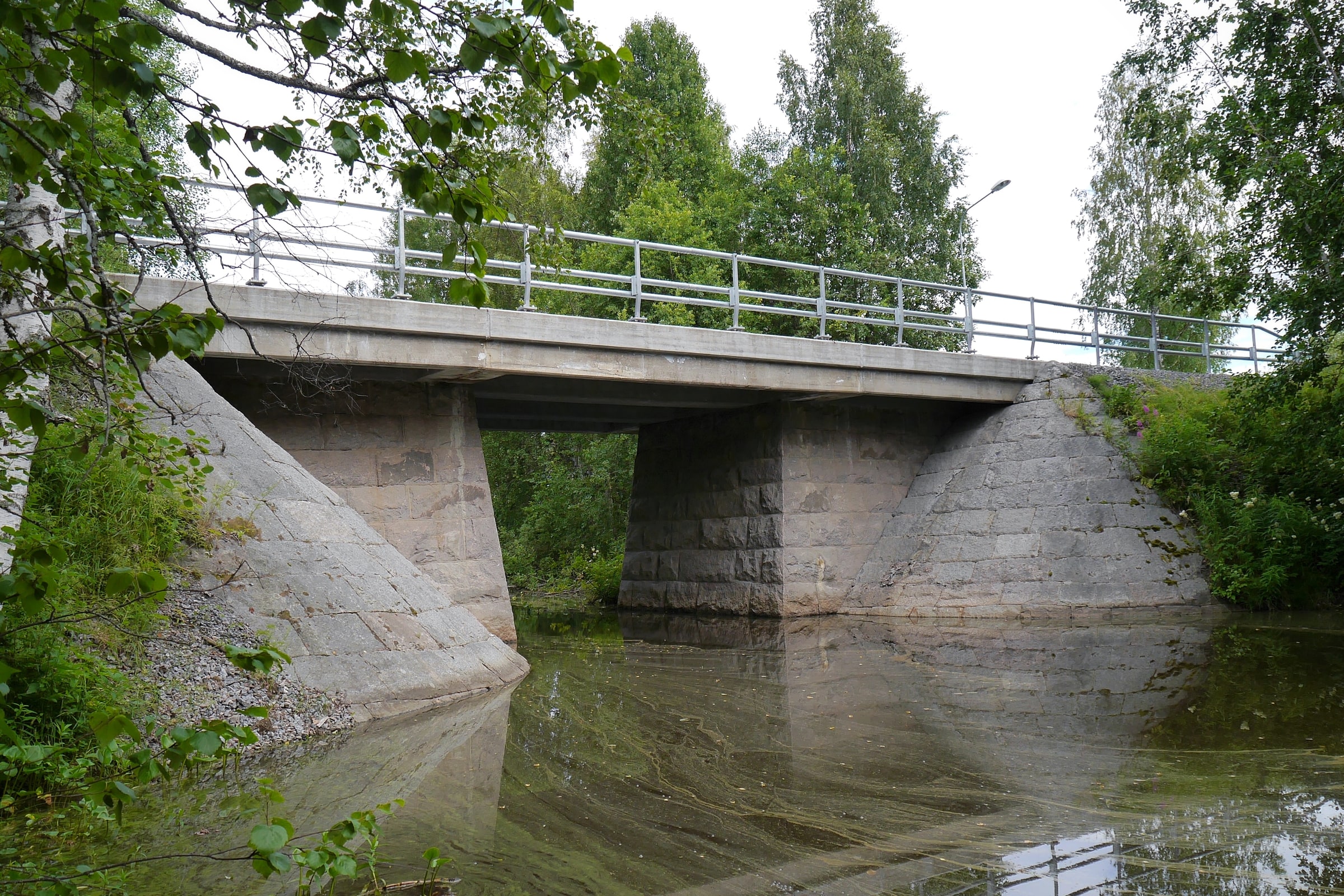 A road bridge crosses Kvarnbäcken in Vittjärv, Boden, in a July 2016 file photograph.