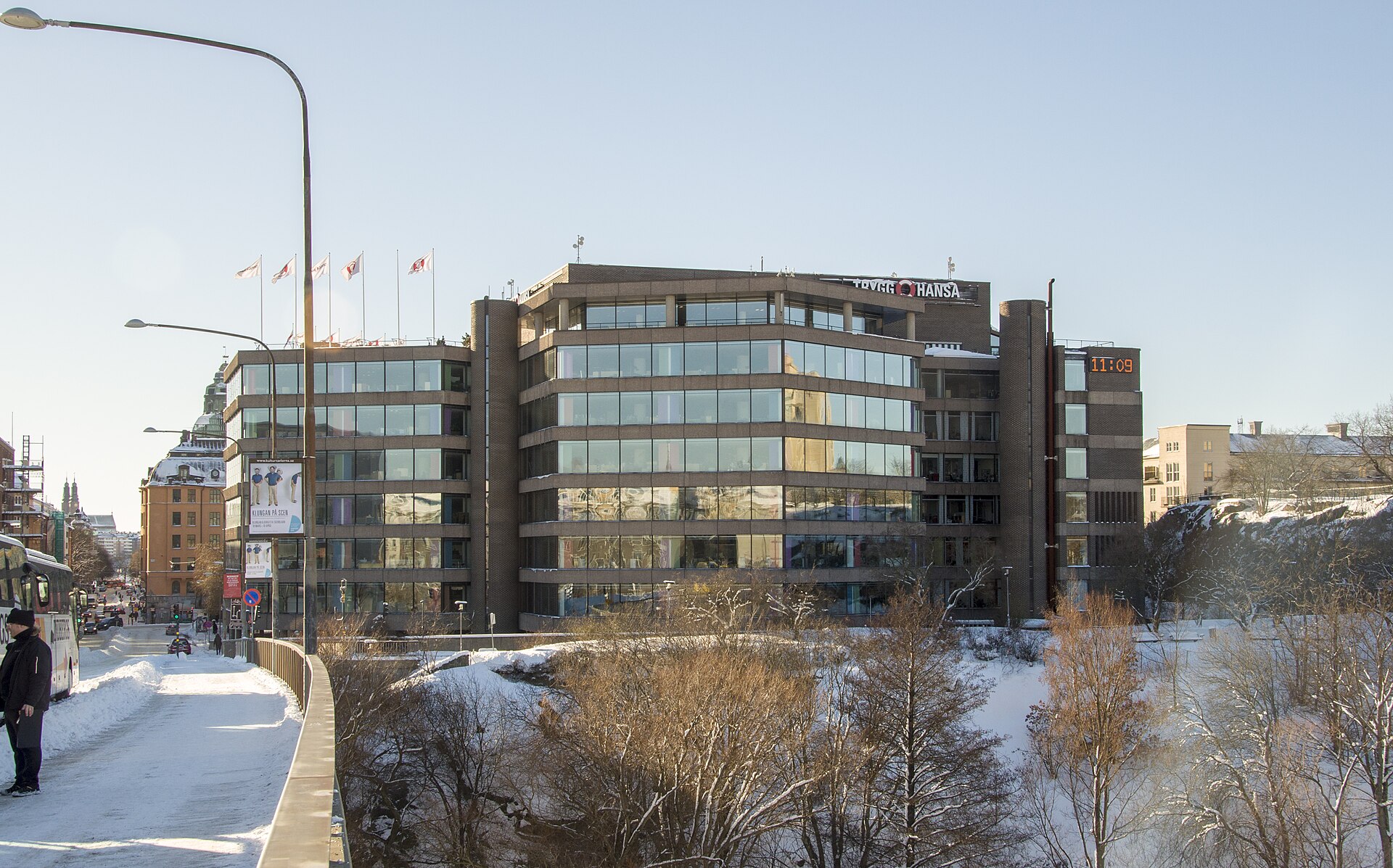 The Trygg-Hansa office complex on Fleminggatan in Stockholm, near Statskontoret's visiting address.