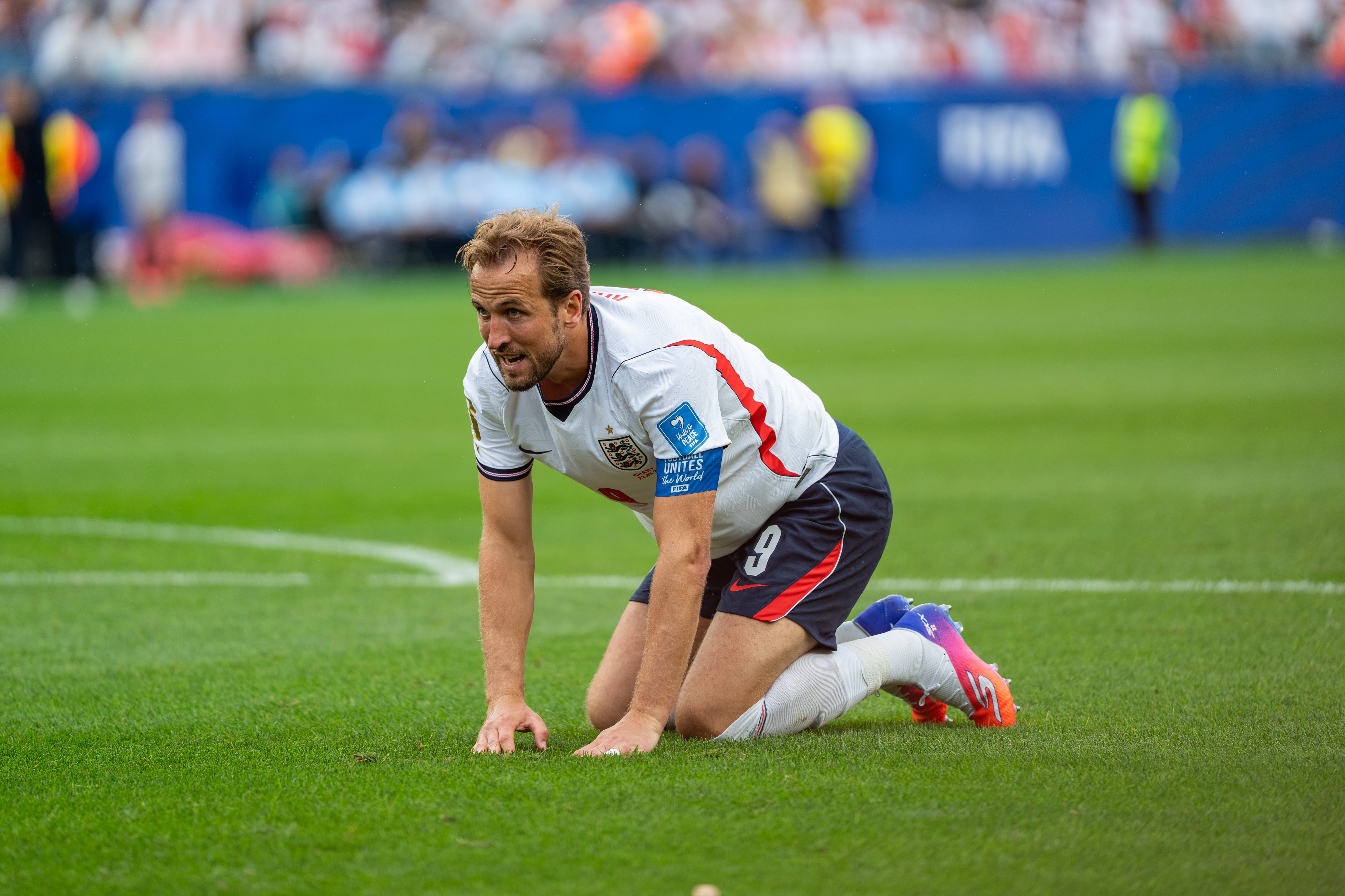 England captain Harry Kane during the 2026 World Cup match against Ghana