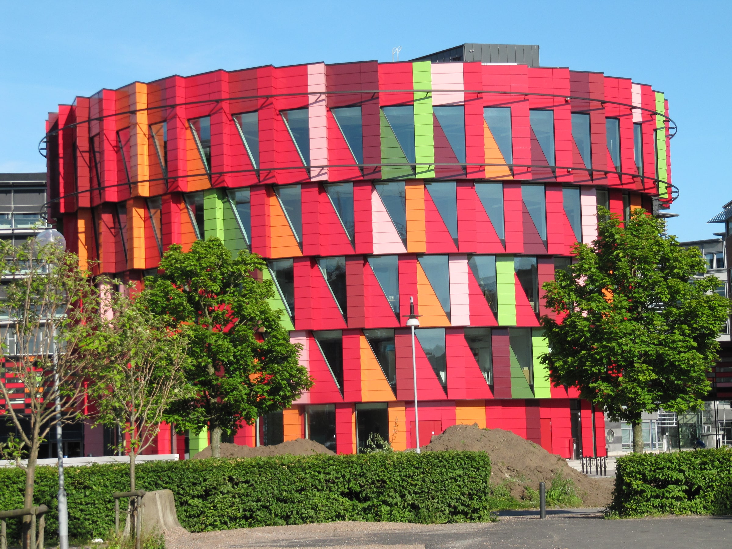 The colourful Kuggen building at Lindholmen Science Park in Gothenburg.