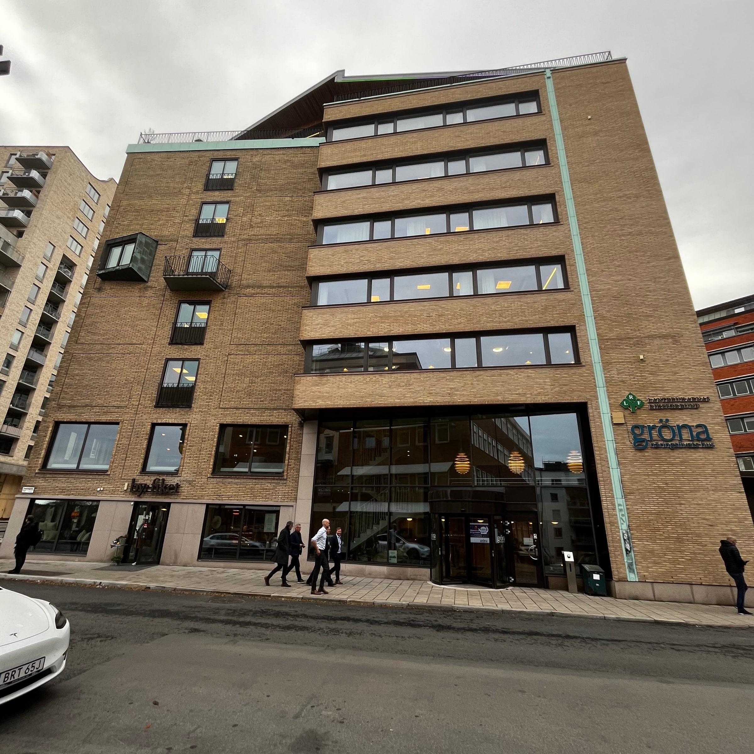 LRF’s headquarters at Gröna näringslivets hus on Franzéngatan in Stockholm.